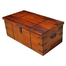 Shop pottery barn's glass, wood and metal coffee tables. Large Solid Wood With Metal Accents Storage Trunk Coffee Table Chest