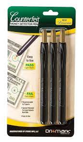 Retractable Counterfeit Detector Pen Drimarkproducts Drimark Drimarkproductsinc Pen Detector Marks