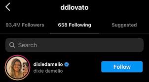 We did not find results for: Demi Lovato News On Twitter Demi Started Following Dixie D Amelio On Instagram