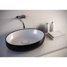 Fosi Oval Ceramic Vessel Sink Bowl Above Counter Sink Lavatory Washbasin Modern Sink Small Sink Vanity Sink