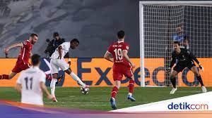 Real +245 (via william hill. Real Madrid Vs Liverpool Vinicius 2 Gol Los Blancos Menang 3 1
