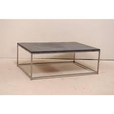 The dining table offers a bold update to your dining room. Modern Style Coffee Table With Slate Tiled Top And Stylish Custom Metal Base Chairish