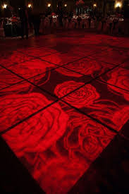 Red Rose Dance Floor Lighting Effectseffects Dance Floor Wedding Red Rose Wedding Red Wedding Theme
