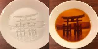 Soja Sauce Cups That Unveil Beautiful Draws Dune Art Photographing Food Cinematic Photography