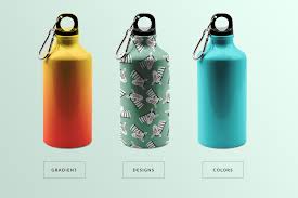 Stainless Sports Water Bottle Mockup Designertale
