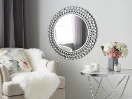 Wall Mirror O 70 Cm Silver Stenay Mirror Wall Glamour Decor Mirror