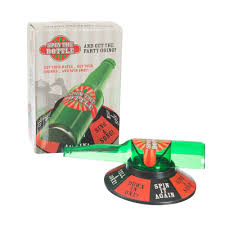 Spin the bottle isn't so much a game unto itself as it is a catalyst for more interesting activities, just like truth or dare games are. Spin The Bottle Party Drinking Game Funtime Gift Envy