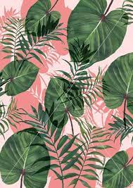Green And Pink Leaf Printable Wall Art Instant Digital Etsy In 2021 Floral Pattern Wallpaper Pattern Wallpaper Printable Wall Art