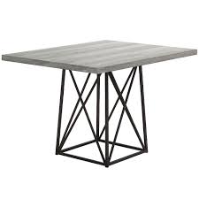 This collection is proudly made at a fair trade certified™ factory. Monarch Specialties Dining Table 36 Inch X 48 Inch Grey Reclaimed Wood Look Black The Home Depot Canada