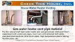 How to vent a gas hot water 