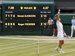 He played a brilliant match he has done it in 2019 final again. Result Novak Djokovic Beats Roger Federer In Epic Five Set Wimbledon Final Sports Mole
