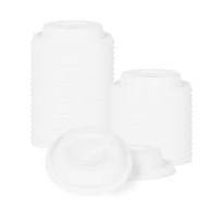 Restpresso White Sugarcane / Bagasse Coffee Cup Lid - Fits 8, 12, 16 and 20  oz, Compostable - 500 count box