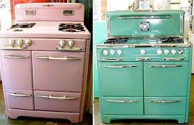 Chambers slim refrigerators — two designs new to the market Savon Appliance Store Profile Retro Stove Vintage Kitchen Pink Kitchen