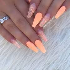 See more ideas about cute nails, nails, nail designs. Orange Nail Polish Orange Sequins Long Coffin Nails Summer Acrylic Nails White Background Peach Acrylic Nails Coffin Nails Long Coffin Nails Designs