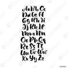 Once you're happy with your alphabet logo, download instantly. Handschrift Alphabet Design Handschriftliche Pinselschrift Moderne Kalligraphie Kursive Schwarz Wei Stock Vektorgrafi Crushpixel