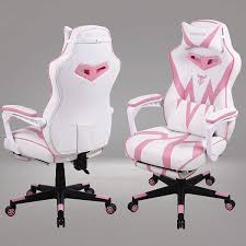 The title won't do this chair justice. Buy Pink Gaming Chair Gaming Computer Chair For Girls Reclining Gamer Chair With Footrest Ergonomic Pc Gaming Chair With Massage Gaming Desk Chair For Women High Back Gaming Chairs For Adults Pink
