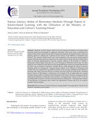 By guru arrasyidposted on august 29, 2020. Pdf Science Literacy Ability Of Elementary Students Through Nature Of Science Based Learning With The Utilization Of The Ministry Of Education And Culture S Learning House