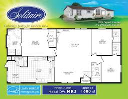 Spacious Double Wide Mobile Home Floorplans Solitaire Homes Mobile Home Floor Plans Manufactured Homes Floor Plans Floor Plans