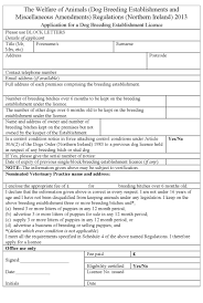 How to get a dog breeding license. The Welfare Of Animals Dog Breeding Establishments And Miscellaneous Amendments Regulations Northern Ireland 2013