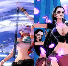 Not sure if this is against rule 4, but I love taking screenshots of ingame  animations while playing the games and editing them, here are best girls  Nami & Robin for you! :