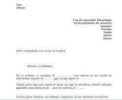 Modele Lettre De Demission Avec Preavis En Word Doc Lettre De Demission Word Doc Lettre A