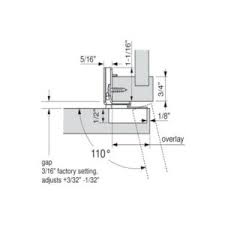 All necessary mounting hardware comes with these cabinet door hinges, making them fast and easy to install. Blum 39c355b 20 Compact Blumotion 1 1 4 Full Overlay 110 Hinge Siggia Hardware