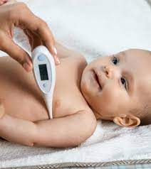 The tip of the thermometer must stay covered by skin. How To Take Your Baby S Temperature Using A Digital Thermometer