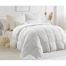 Sometimes a lightweight bedspread isn't warm enough and needs to be replaced with a queen or king comforter set on chilly. Comfydown All Season Goose Down Comforter Size Queen Down Comforter Comforters Bedroom Blanket