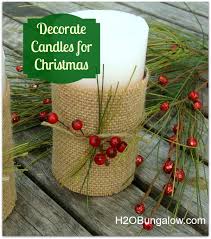 Candle Decorating Ideas For Christmas H2obungalow