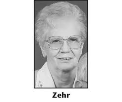 GLADYS ZEHR Obituary (2021)