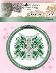 Minnie and her lingerie item code: Counted Cross Stitch Colorful Cats Shamrock Counted Cross Magcloud