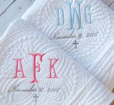 Baptism Blanket Custom For Boy Or Girl Personalized Gift 36 X 46 Company Twenty Six