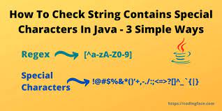 How To Check String Contains Special Characters In Java?