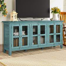 August Grove Geers Antique 70 Tv Stand Teal Art Home Solid Wood Tv Stand Antique Tv Stands Livingroom Layout Shop with afterpay on eligible items.