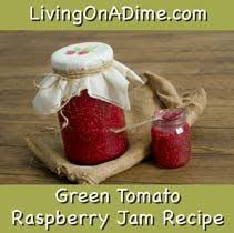 Easy Mock Raspberry Jam Recipe Using Green Tomatoes Jam Recipes Raspberry Jam Recipe Green Tomatoes