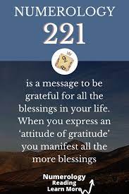 Numerology Seeing 221 Angel Number Numerology Learn To Read Attitude Of Gratitude