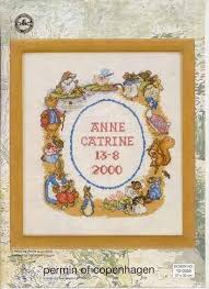 Maybe you would like to learn more about one of these? Dmc Permin Of Copenhagen 12 0355 Beatrix Potter Birth Sampler Halloween Cross Stitch Charts Cross Stitch Magazines Cross Stitch Tree