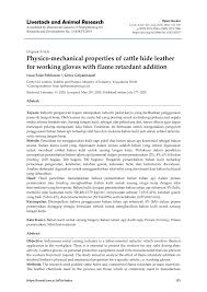 Berita acara kejadian kecelakaan / berita acara ke. Pdf Physico Mechanical Properties Of Cattle Hide Leather For Working Gloves With Flame Retardant Addition