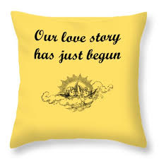 Check out our quote throw pillow selection for the very best in unique or custom, handmade pieces from our decorative pillows shops. Our Love Story Has Just Begun Quote Throw Pillow For Sale By Madame Memento