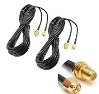 CORONIR 2Pack 33ft WiFi Antenna Extension Cable RP-SMA Male to Female  Connector for Wireless LAN Router Bridge Wireless Network Card Security IP  ...