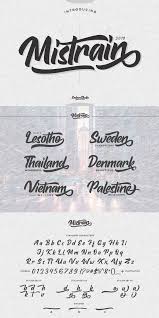 No hassle, no fuss, find thousands of high quality free fonts on fontsc. Mistrain Modern Hand Lettering 379517 Calligraphy Font Bundles Jenis Huruf Tulisan Tipografi Huruf