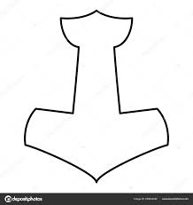 Anchor marco werman finds out from journalist john brownlee. Vektorgrafiken Thor Hammer Outline Icon Vektorbilder Thor Hammer Outline Icon Depositphotos