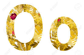 The oxford english dictionary says: English Alphabet Of O Made From Dry Leaves And Dry Grass On White Background For Isolated
