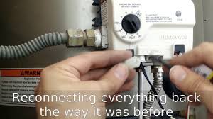 With the gas turned off these wires are connected to a thermal fuse in the burner compartment that will turn off the gas to. Water Heater Thermocouple Honeywell Replace Youtube