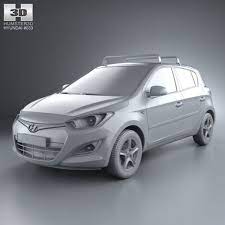Hyundai I20 5 Door 2013 Hyundai Car 3d Model