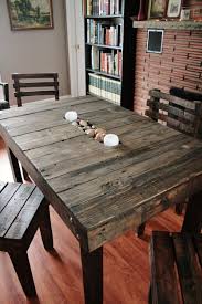 Tables Made From Pallets 17 Diy Plans Decorating Your Food Area On Pallet Dining Table Pallet Dining Table Wooden Pallet Furniture Pallet Kitchen
