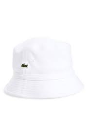 Black And White Hat Lacoste Bob Bucket Hat White Modesens Mens White Hat Lacoste Outfits With Hats