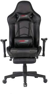 Wecnday Home High Back Computer Chair Game Chair With Telescopic Footstool Computer Chair Racing Office Chair Swiv In 2020 Racing Chair Sport Chair Computer Desk Chair