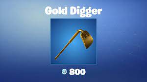 1/1 power level 129 nature & energy grave digger roles: Gold Digger Fortnite Pickaxe Youtube