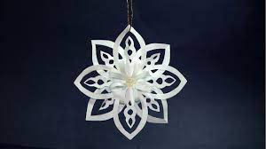 How to make paper snowflakes step two fold paper diagonally. How To Make Paper Snowflakes Easy Diy Christmas Decoration Ideas Youtube